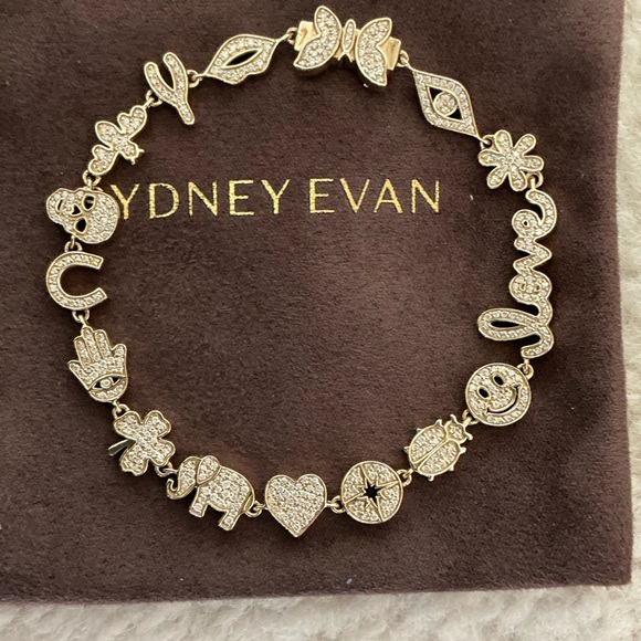 Sydney Evan Jewelry - BRAND NEW BEAUTIFUL SYDNEY EVAN SMALL DIAMOND GOLD ICON ANNIVERSARY BRACELET